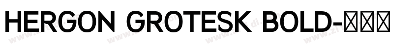 HERGON GROTESK BOLD字体转换